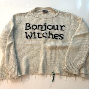 Wooden Ships Bonjour Witches Cream Sweater